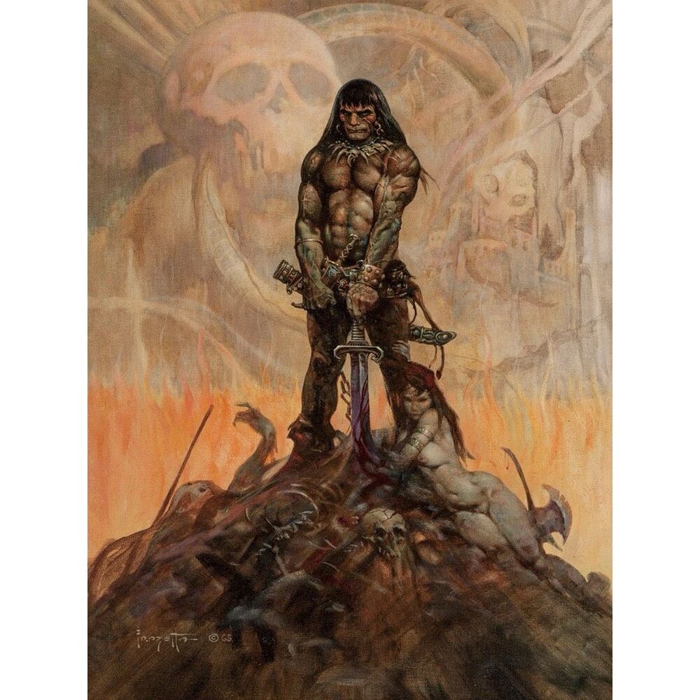 Frank Frazetta Conan in the barbarian “3-D “lenticular print – only 100 made